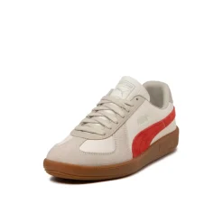 Leder Sneaker|Terrace Casual Sneaker*Puma Army Trainer Warm White / Puma Red / Gum