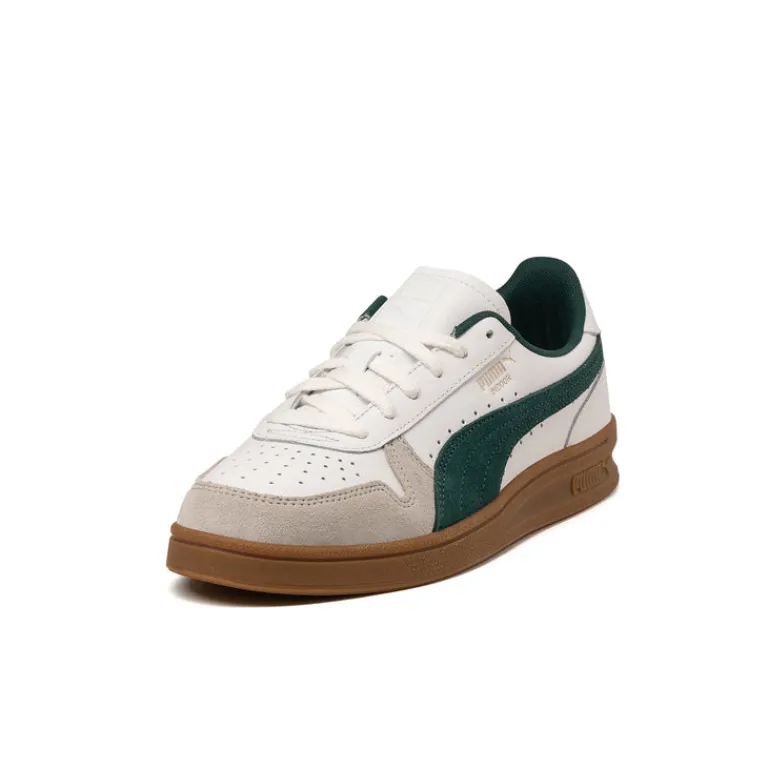 Leder Sneaker|Weiße Sneaker*Puma Indoor Puma White / Dark Myrtle / Gum