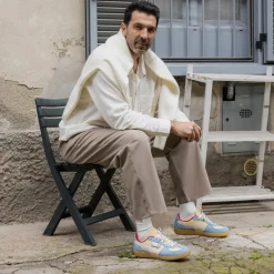 Leder Sneaker|Terrace Casual Sneaker*Puma x Asphaltgold Palermo *Scopa* Chamomile / Zen Blue