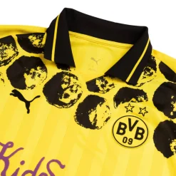 T-Shirts*Puma x KidSuper Studios Borussia Dortmund Longsleeve Retro Shirt Faster Yellow / Puma Black
