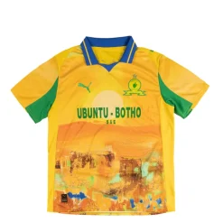 T-Shirts*Puma x KidSuper Studios Mamelodi Sundowns FC Jersey Replica Pelé Yellow / Fast Green
