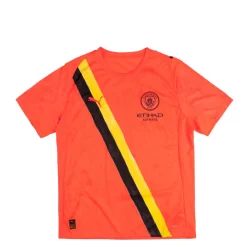 T-Shirts*Puma x KidSuper Studios Manchester City FC Jersey Replica Neon Sun / Puma Black