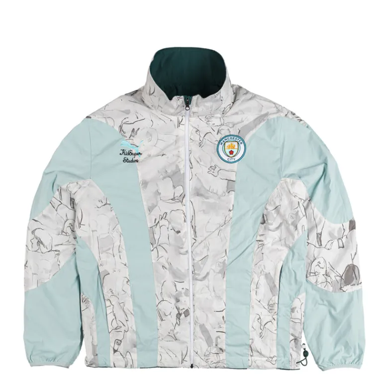 Jacken*Puma x KidSuper Studios Manchester City FC Reversible Jacket Gray Skies / Team Light Blue