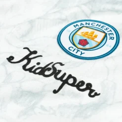 T-Shirts*Puma x KidSuper Studios Manchester City FC LS Retro Shirt Puma White / Puma Black