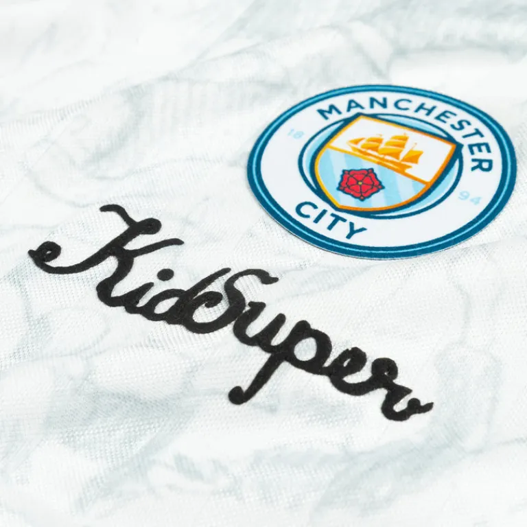T-Shirts*Puma x KidSuper Studios Manchester City FC LS Retro Shirt Puma White / Puma Black
