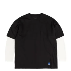 T-Shirts*Rassvet Buff Double Sleeve Knit Black