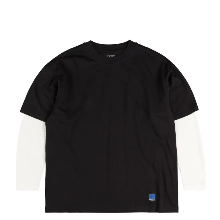 T-Shirts*Rassvet Buff Double Sleeve Knit Black