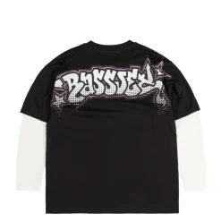 T-Shirts*Rassvet Buff Double Sleeve Knit Black