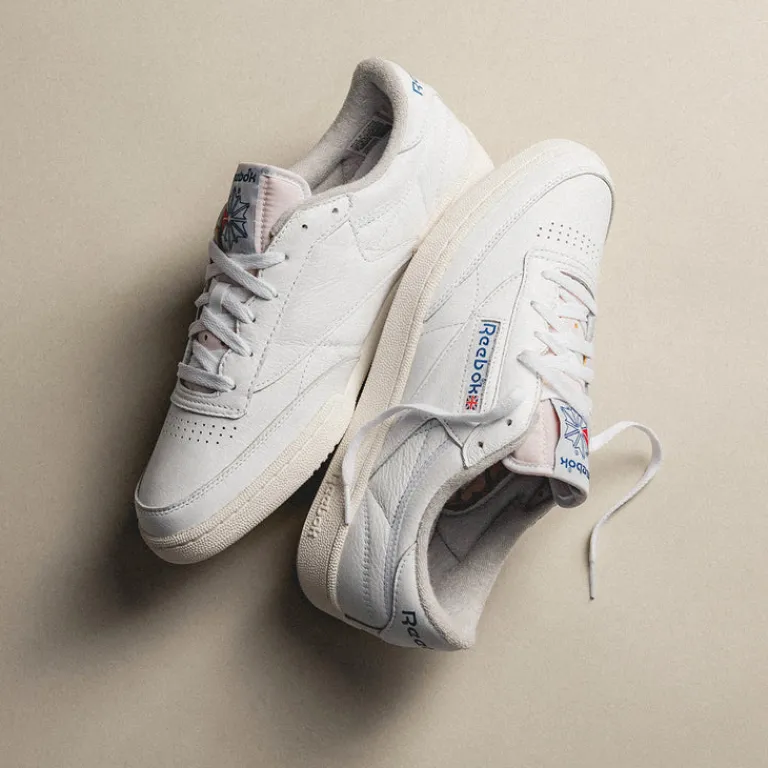 Leder Sneaker|Weiße Sneaker*Reebok Club C 85 Vintage Footwear White / Chalk / Vector Blue