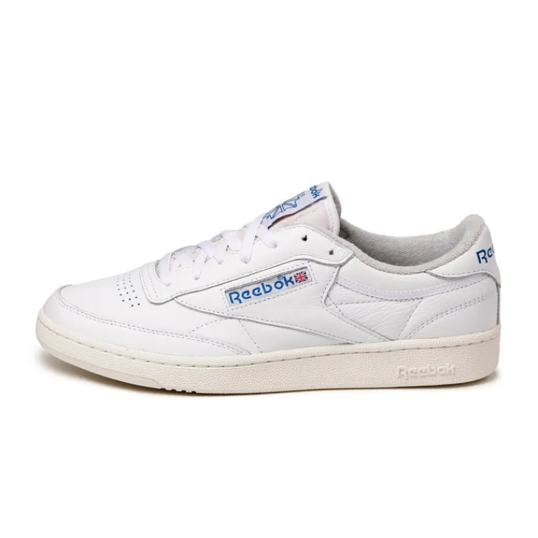 Leder Sneaker|Weiße Sneaker*Reebok Club C 85 Vintage Footwear White / Chalk / Vector Blue