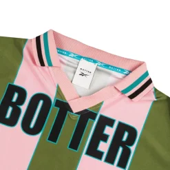 T-Shirts*Reebok x Botter Reverse Soccer Tee Striped Pink / Grey