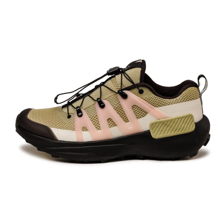 Vegane Sneaker|Outdoor Sneaker*Salomon Genesis Advanced Pale Olive Green / Black / Impatiens Pink