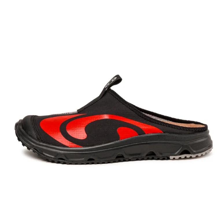 Vegane Sneaker|Mules & Slides*Salomon RX Slide 3.0 Seasonal Black / Alloy / Fiery Red