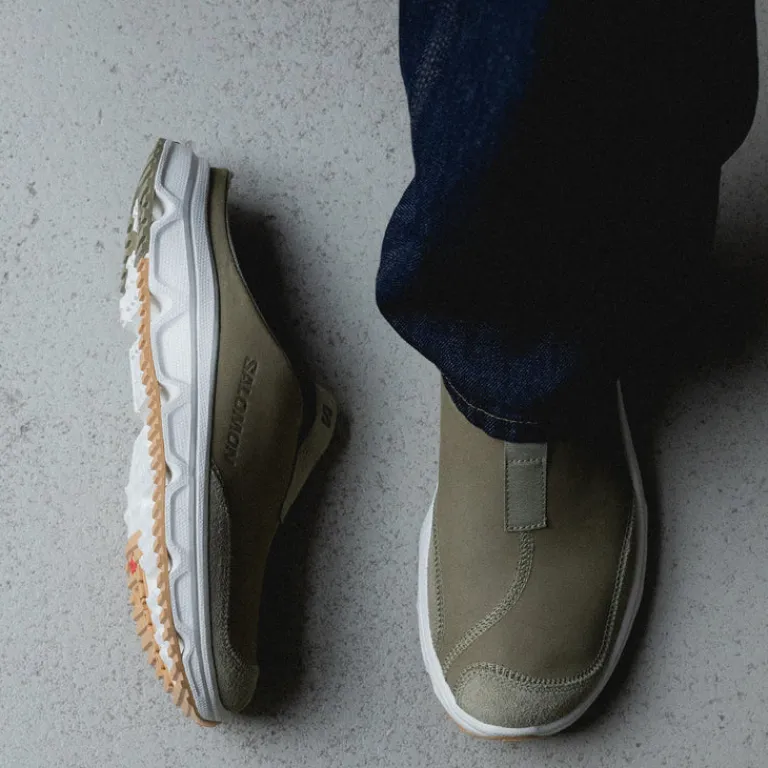 Leder Sneaker|Mules & Slides*Salomon RX Slide LTR Aloe / Vanilla Ice / Sand