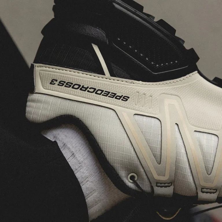 Vegane Sneaker|Outdoor Sneaker*Salomon Speedcross 3 *Dual Aura* Black / Vanilla Ice / Fiery Red