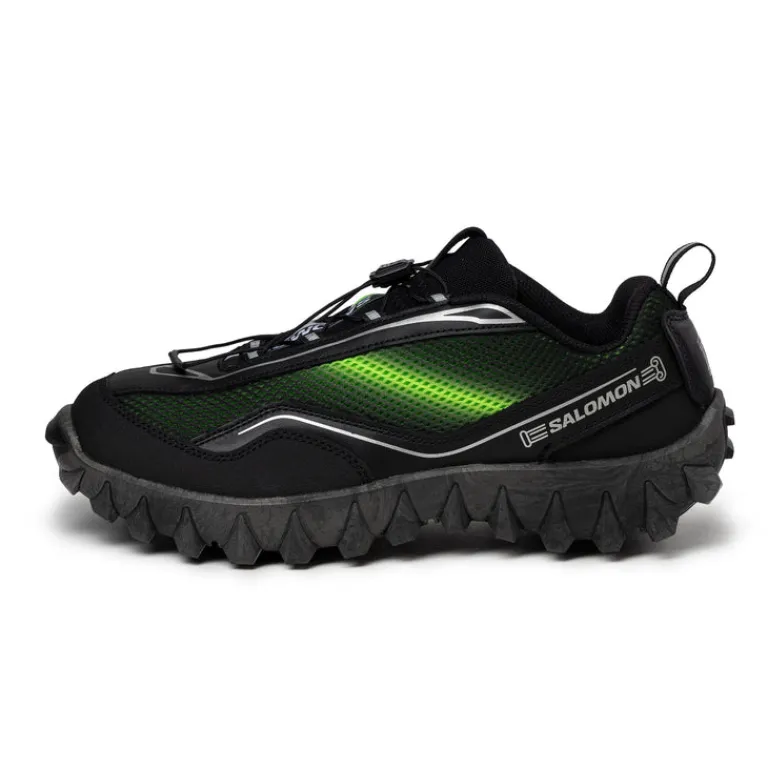 Leder Sneaker|Outdoor Sneaker*Salomon x Aries Snowclog Black / Green Gecko / Footwear Silver
