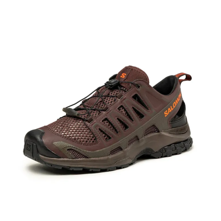 Leder Sneaker|Outdoor Sneaker*Salomon XA Pro 3D Amphib French Roast / Delicioso / Red Orange