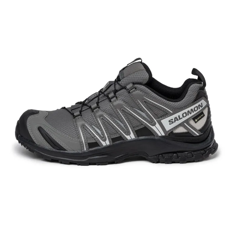 Wasserdichte Sneaker|Vegane Sneaker*Salomon XA Pro 3D GTX Pewter / Black / Silver Cloud