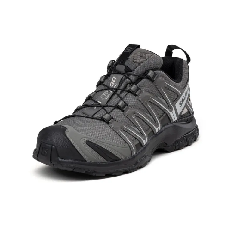 Wasserdichte Sneaker|Vegane Sneaker*Salomon XA Pro 3D GTX Pewter / Black / Silver Cloud