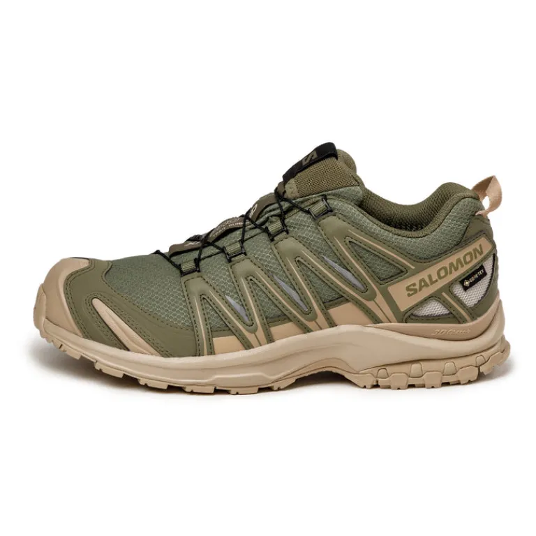 Wasserdichte Sneaker|Vegane Sneaker*Salomon XA Pro 3D GTX Deep Lichen Green / White Pepper / Silver Cloud