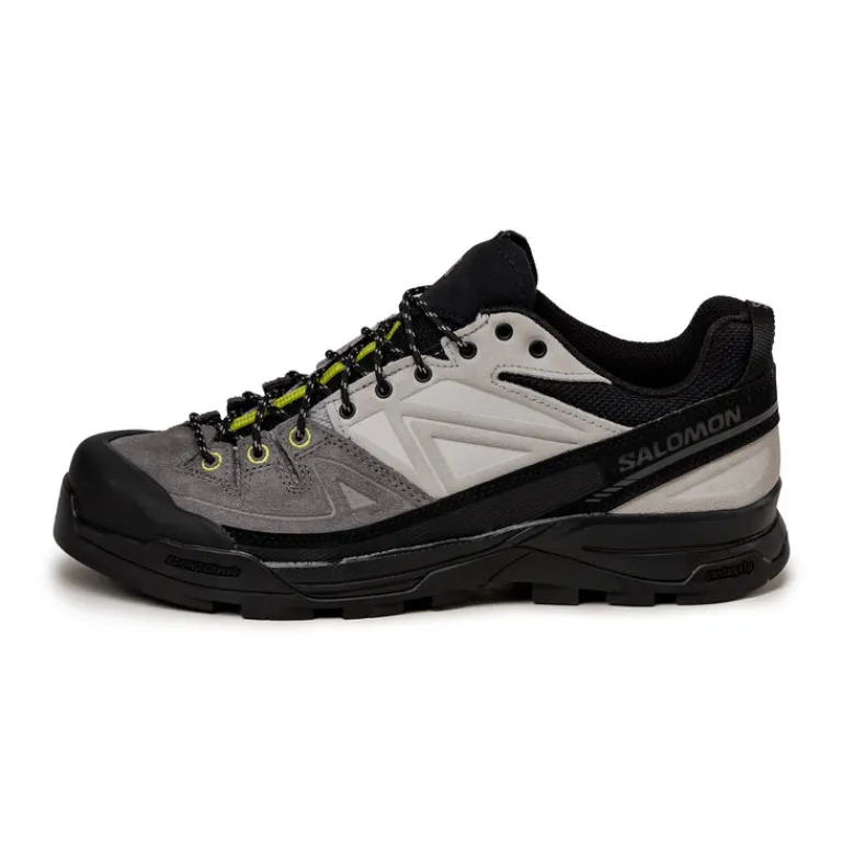 Leder Sneaker|Outdoor Sneaker*Salomon X-Alp Leather Black / Castlerock / Dark Citron