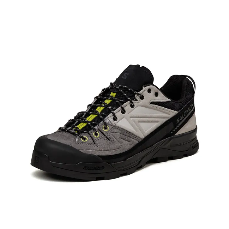 Leder Sneaker|Outdoor Sneaker*Salomon X-Alp Leather Black / Castlerock / Dark Citron