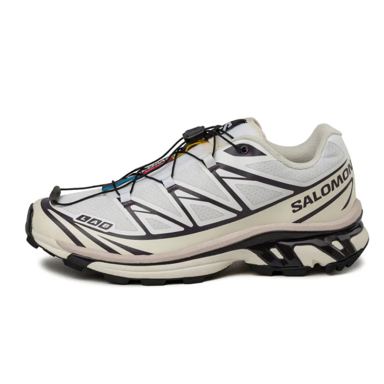 Vegane Sneaker|Outdoor Sneaker*Salomon XT-6 White / Vanilla Ice / Plum Perfect