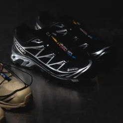 Vegane Sneaker*Salomon XT-6 GTX Black / Black / Footwear Silver