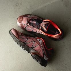 Vegane Sneaker|Outdoor Sneaker*Salomon XT-Whisper Henna / Tawny Port / Neon Flame