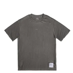 Running|T-Shirts*Satisfy AuraLite Pleated T-Shirt Mineral Graphite