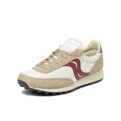 Leder Sneaker|Retro Runner*Saucony Trainer 80 Beige / Burgundy