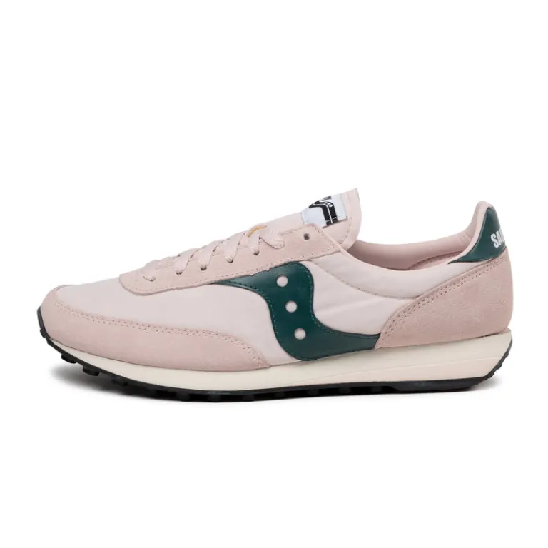 Leder Sneaker|Retro Runner*Saucony Trainer 80 Pink / Green