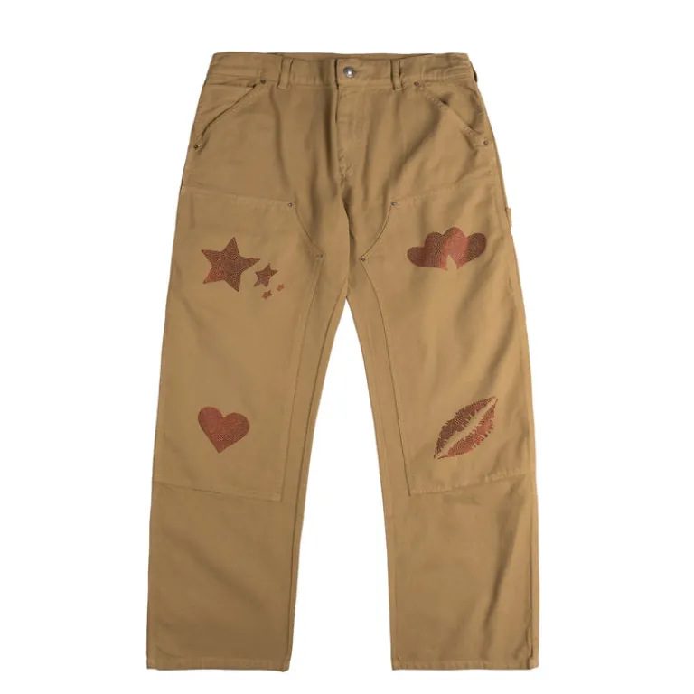 Hosen*Sky High Farm Universe SH4U Double Knee Pants Dark Beige