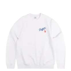Crewnecks*Sporty & Rich Dodgers Serif Crewneck White