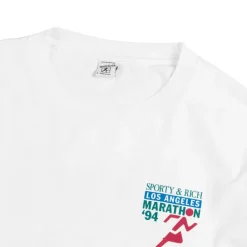 T-Shirts*Sporty & Rich LA Marathon Longsleeve Tee White