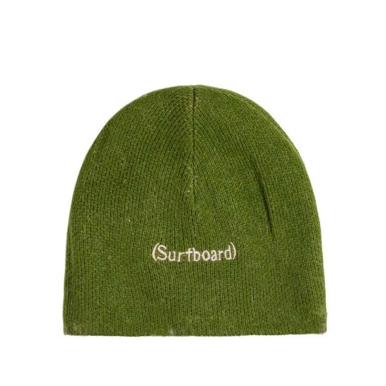 Beanies*Stockholm Surfboard Club Gas Reversible Beanie Green / Pink / Check