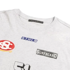 T-Shirts*Stockholm Surfboard Club Box Tee Sponsor Grey Melange