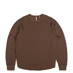 T-Shirts*Sunflower Waffle Tee LS Brown