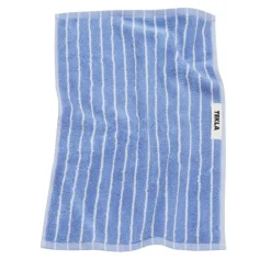 Badezimmer*Tekla Bath Towel Clear Blue Stripes