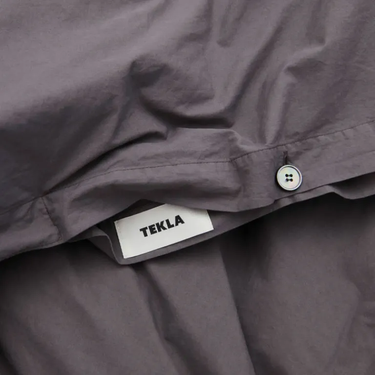 Schlafzimmer*Tekla Duvet Cover Dark Taupe