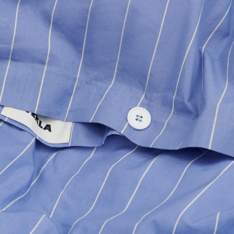 Schlafzimmer*Tekla Duvet Cover Clear Blue Stripes