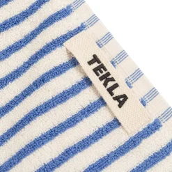 Badezimmer*Tekla Guest Towel Coastal Blue Stripes