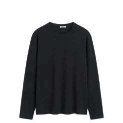 Pyjamas & Unterwäsche*Tekla Long Sleeve Sleeping T-Shirt Black