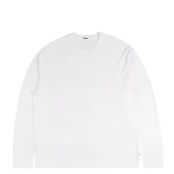 Pyjamas & Unterwäsche*Tekla Long Sleeve Sleeping T-Shirt White