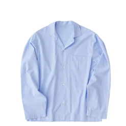 Pyjamas & Unterwäsche*Tekla Pyjamas Shirt Shirt Blue