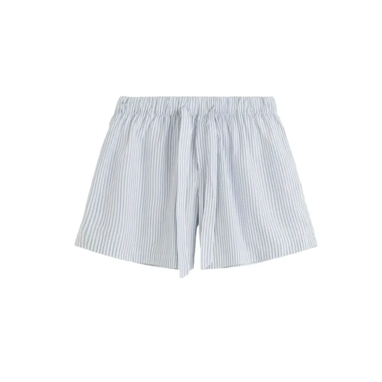 Pyjamas & Unterwäsche*Tekla Pyjamas Shorts Orchid Stripes