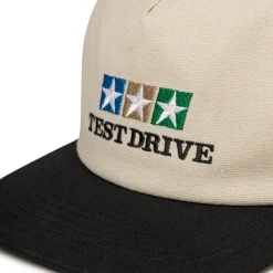 Caps & Bucket Hats*Test Drive Canvas Logo Hat Off White / Black
