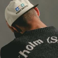 Caps & Bucket Hats*Test Drive Canvas Logo Hat Off White / Black