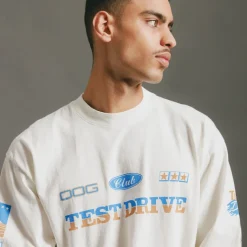 T-Shirts*Test Drive On Top Longsleeve Off White