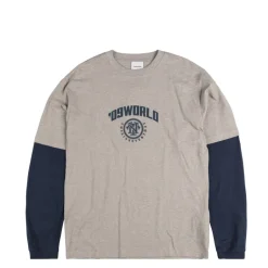 T-Shirts*thisisneverthat Layered Longsleeve Tee Dark Heather Grey